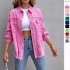 Women Autumn Spring Denim Jackets Long Sleeve Single Breasted Vintage Jeans Cardigans Coats Ladies Casual Loose Outerwear Tops
