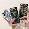 Для Realme C67 4G 5G / Realme 12 Lite 4G Чехол RMX3782 RMX3890 Прозрачный Мягкий ТПУ Чехол Цветы Милый Мультяшный Крутой Дракон Чехол