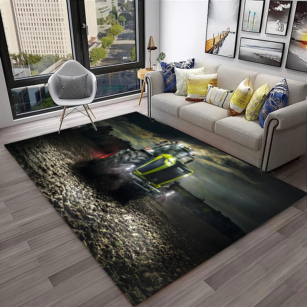 3D Retro Car Tractor Truck Series Carpet Rug for Home Living Room Bedroom Sofa Doormat Decor,Child Area Rug Non-slip Floor Mat