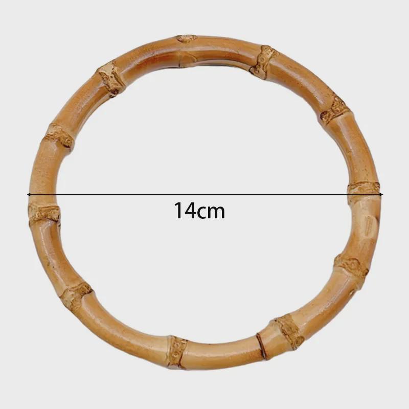 «Подарочная коробка ручной работы из дерева и бамбука с круглой D-образной ручкой»