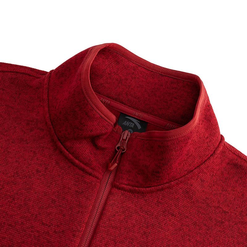 Anta Повседневная минималистичная удобная однотонная куртка на молнии с воротником-стойкой серии Outdoor Мужские куртки 952546701-2