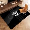 1pc Juventus FC logo Print Area Rug - Soft, Washable Non-Slip Indoor Mat, Living Room, Home Office Decorative Rug,Office Decorative