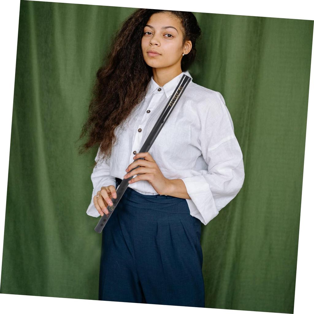 Абаодам Черная Флейта Деревянная Духовая Барочная для Взрослых и Традиционная Китайская Флейта с Лентой, Флейта в Антикварном Стиле, Стиль, Новички, Черный,