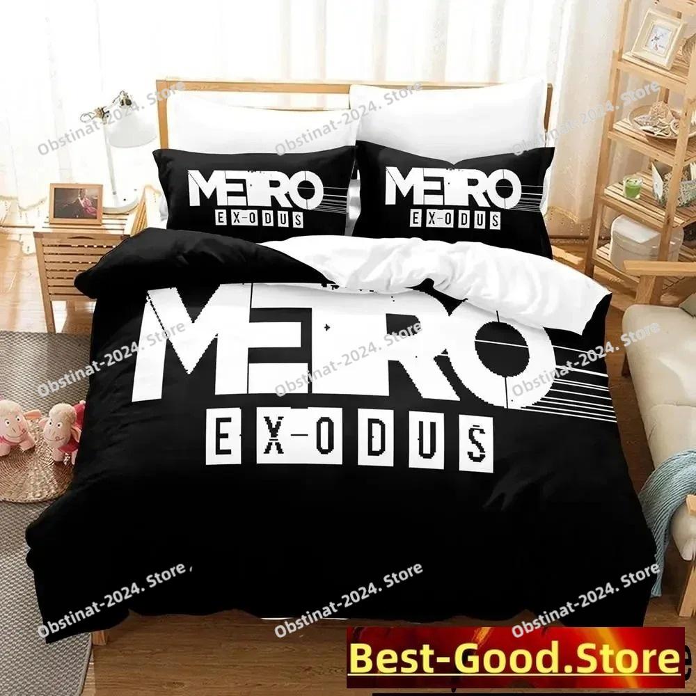 3D-принт «Игра Metro Exodus» Комплект постельного белья Пододеяльник Постельный комплект Одеяло Наволочка Одеяло King Queen Size Постельное белье для мальчиков и взрослых