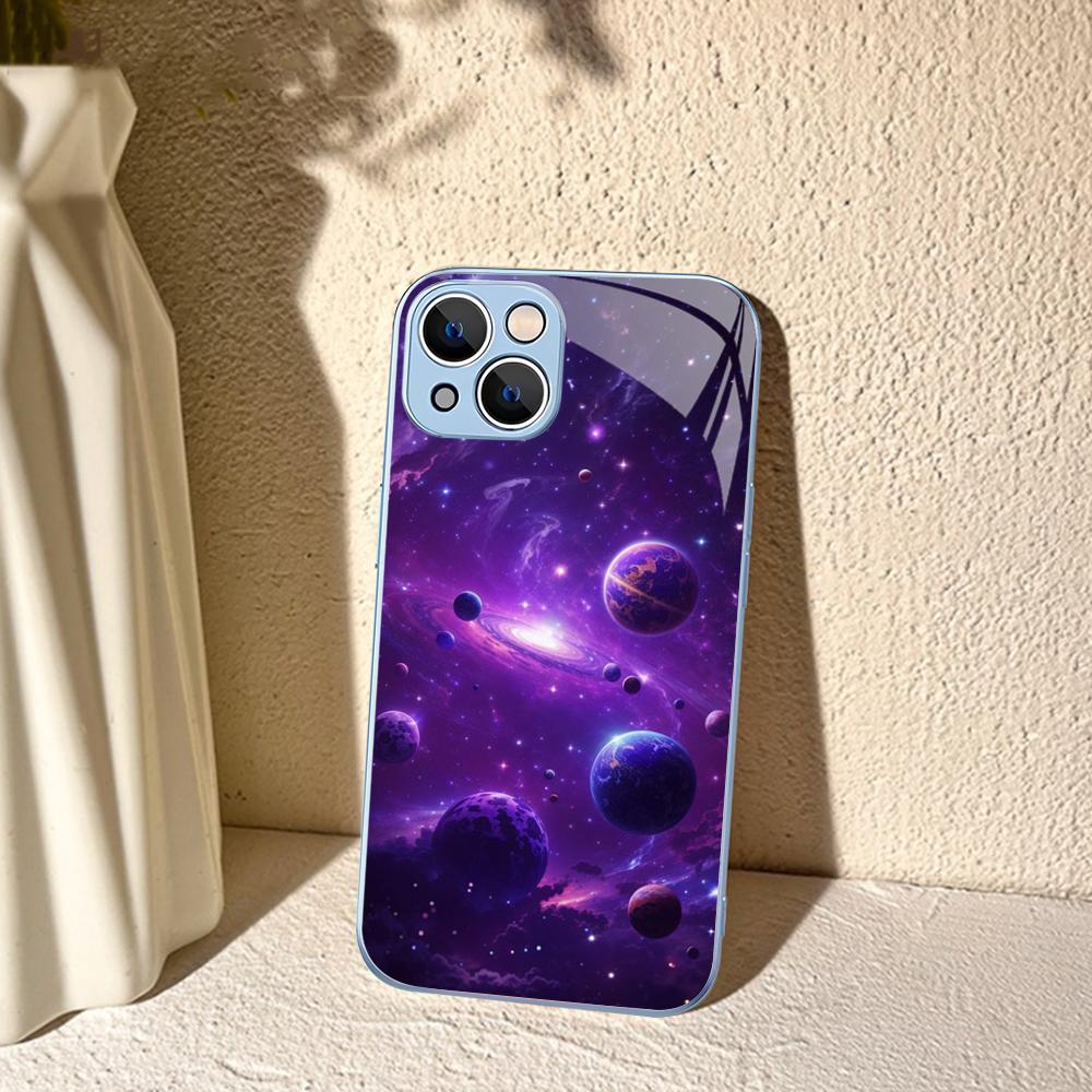 Чехол для телефона 'Космическая Вселенная Галактика' для iPhone 14 13 12 Mini 11 Pro XS Max X XR 14 Plus Защитное стекло