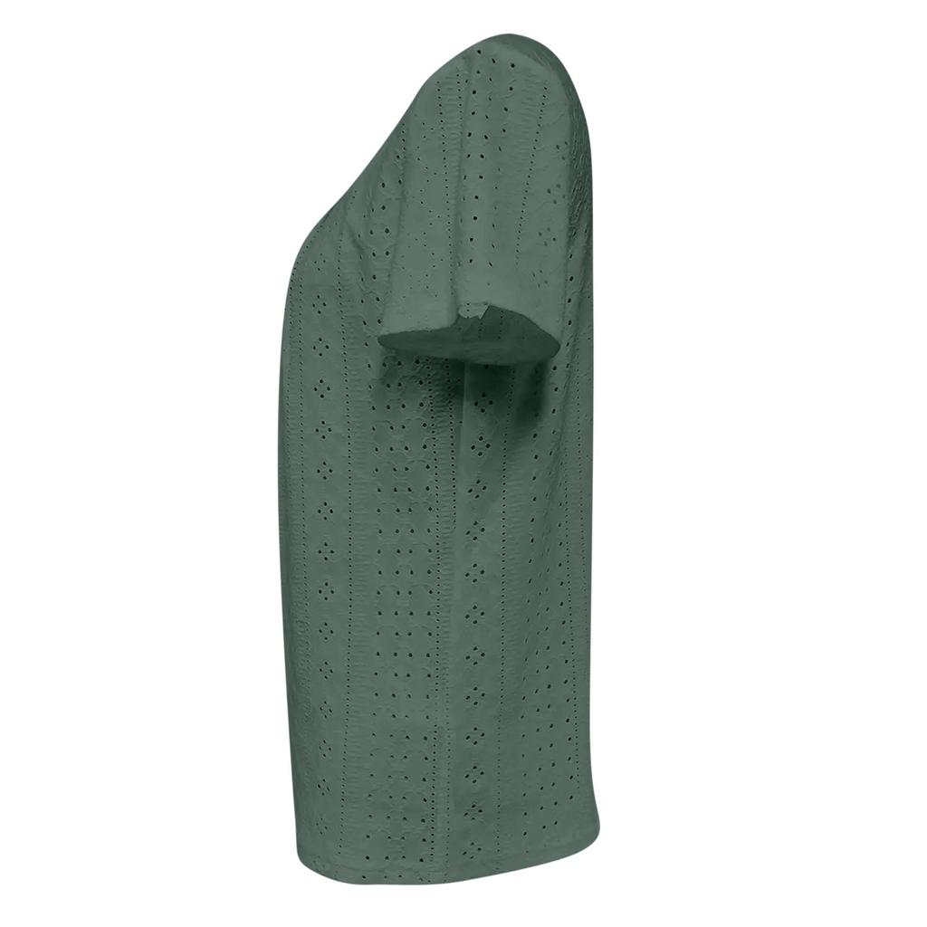 Летний свободный повседневный однотонный топ с квадратным вырезом и короткими рукавами, универсальные женские футболки