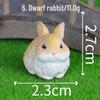 Miniature Rabbit Garden Ornaments - Cute, Realistic Resin Decoration for Creative Landscaping