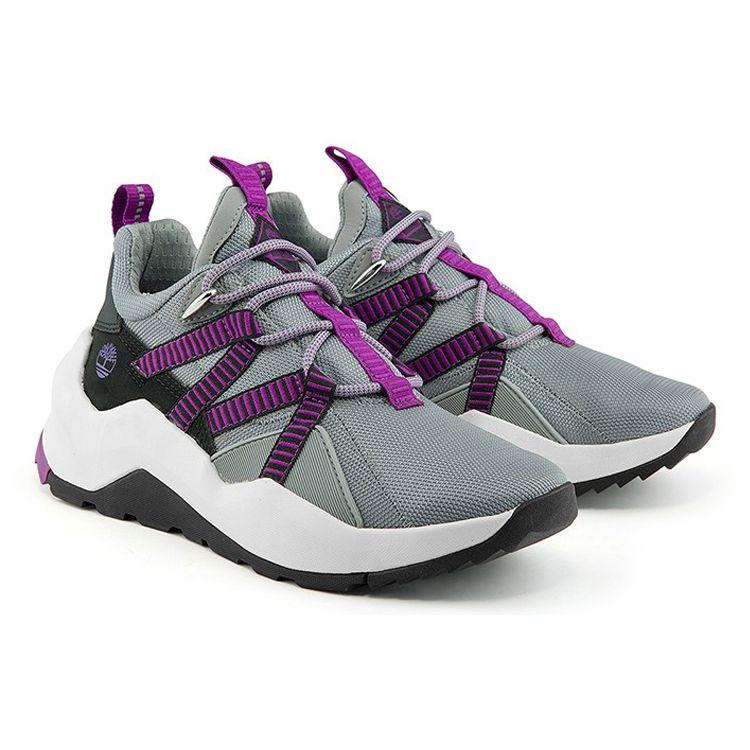 Timberland Casual Lightweight Low-Top Running Shoes Women Sneaker Gray Purple A2HVCW