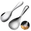 Slotted Spoon, Stainless Steel Rice Paddle, Ergonomic, Non-Slip, Easy To Clean, Approx. 20*7cm, Set of 2
