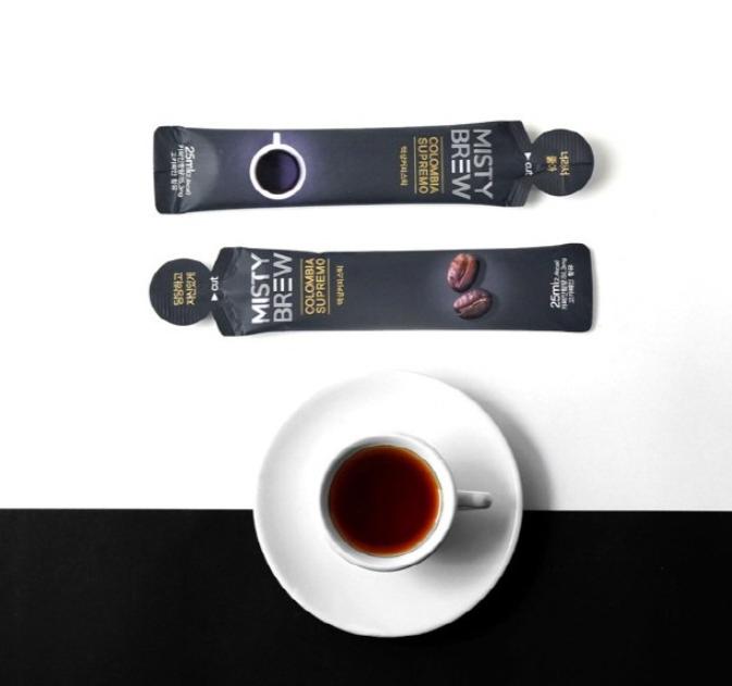 Misty Brew Декофеинизированный Колд Брю – 30 стиков | Корейский холодный кофе по-голландски | Без кофеина