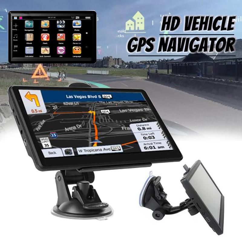 Malinaisi Новый 7-дюймовый автомобильный грузовик спутниковая навигация GPS-навигация 8 ГБ карты Европы сенсорный экран навигатор