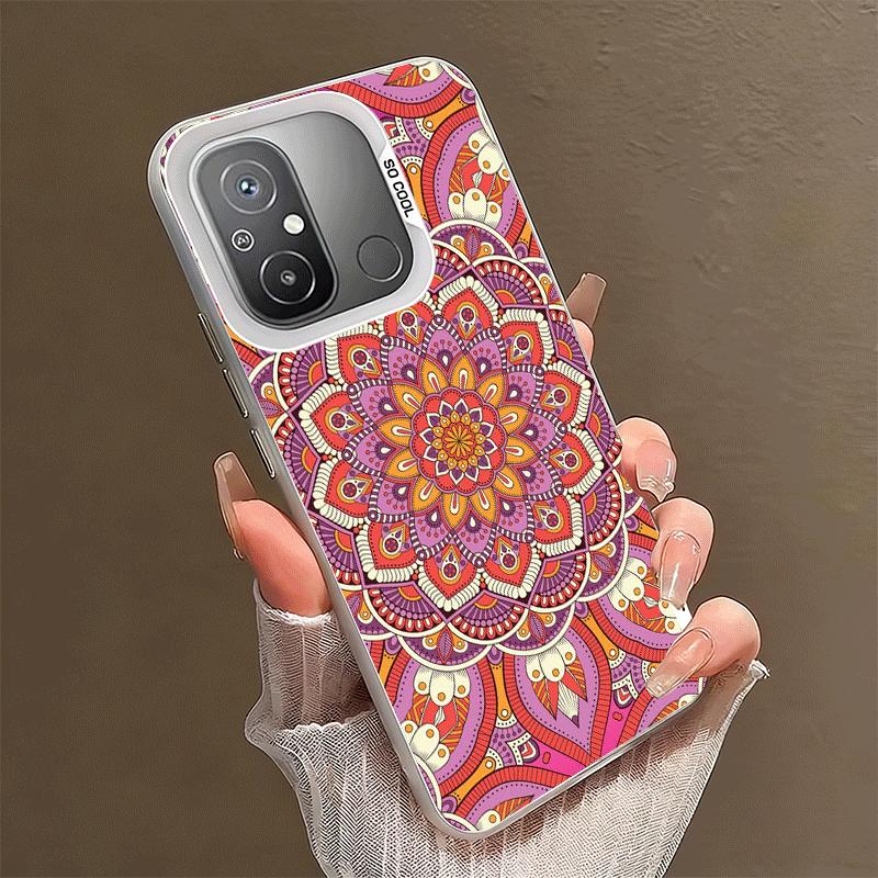 Ударопрочный чехол для телефона в стиле мандала для Xiaomi Poco X7 X6 X5 X3 Pro F7 Ultra M8 Redmi 15C 15 14C 13C 12C 10C 13 12 10