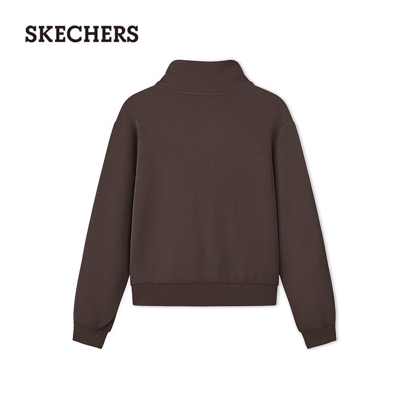 Skechers Женская толстовка с полумолнией и длинным рукавом, Осень 2026
