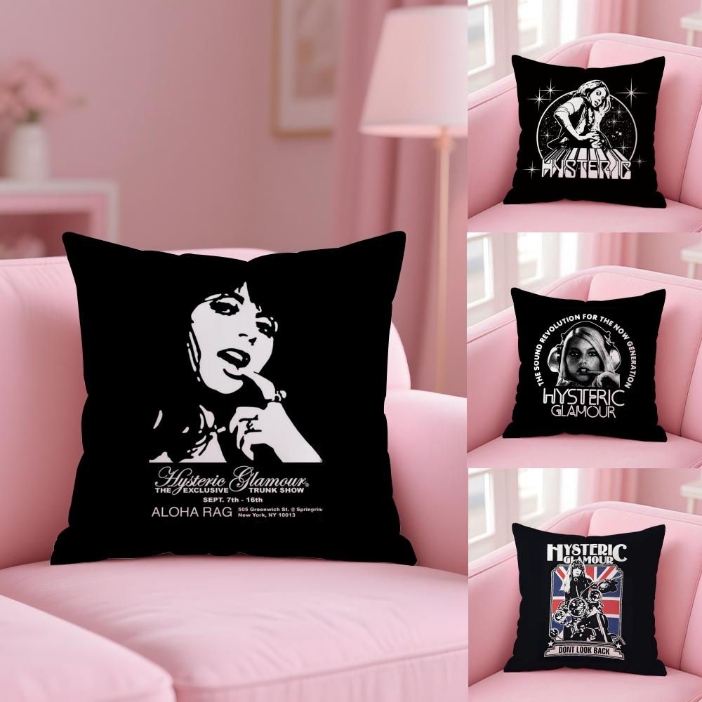 H-Hysteric Glamour Девушка Подушка Чехол Короткий Плюш Двусторонний Принт Домашняя Стирка в Машине Теплая Зимняя Наволочка
