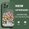 Роскошный чехол с цветами из искусственной кожи для iPhone 14 13 12 Pro Max Samsung Galaxy S23 Ultra S20 FE M32 A13 A20S Redmi Xiaomi Poco F3 Мягкий чехол для телефона из ТПУ