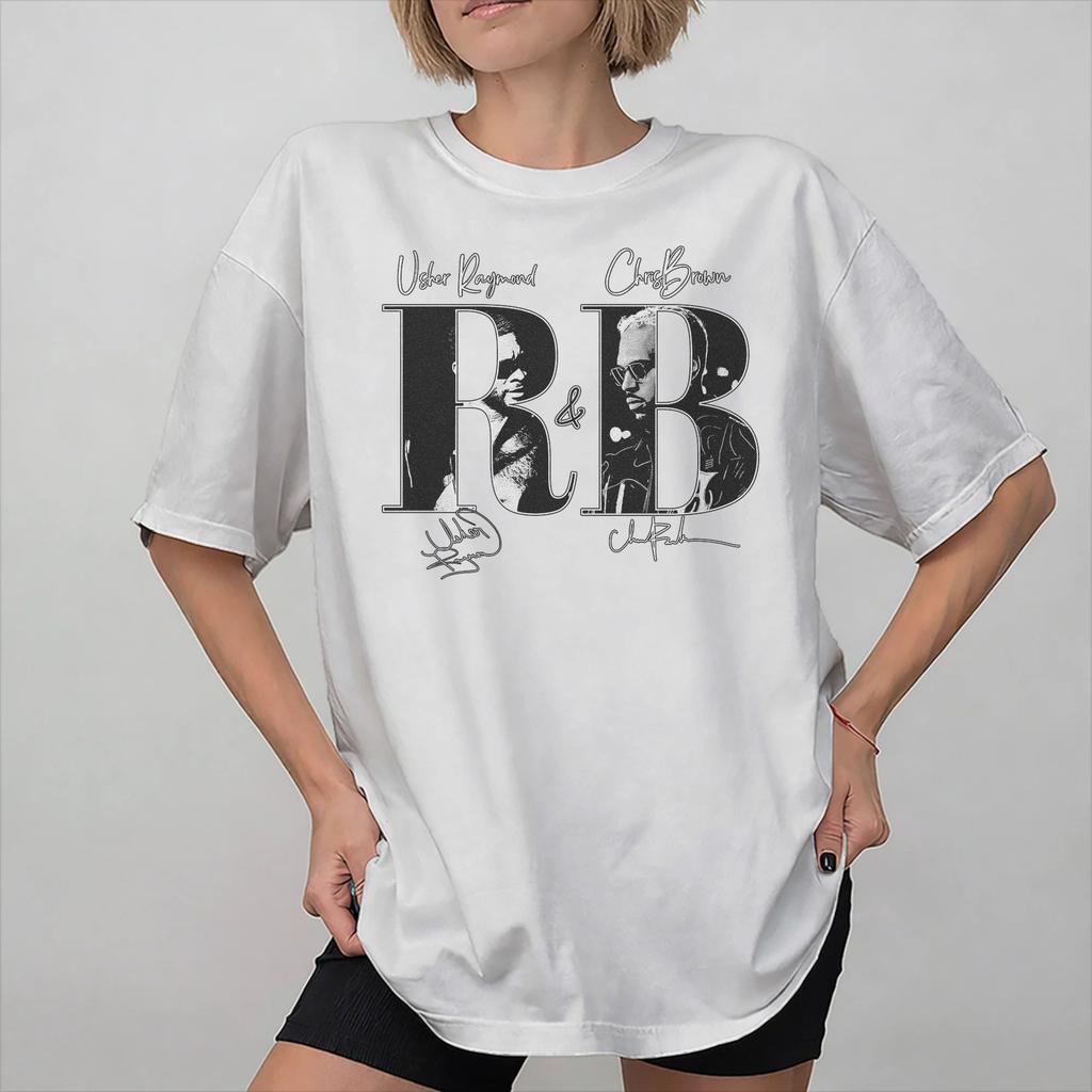 Summer Chris Brown Ushers RB Tour 2026 T Shirt for Unisex Women Cotton Tee Shirt Short Sleeve Tops
