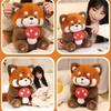 Adorable Mushroom Raccoon Plush Toy For Kids Birthday Gift Soft And Cuddly Design