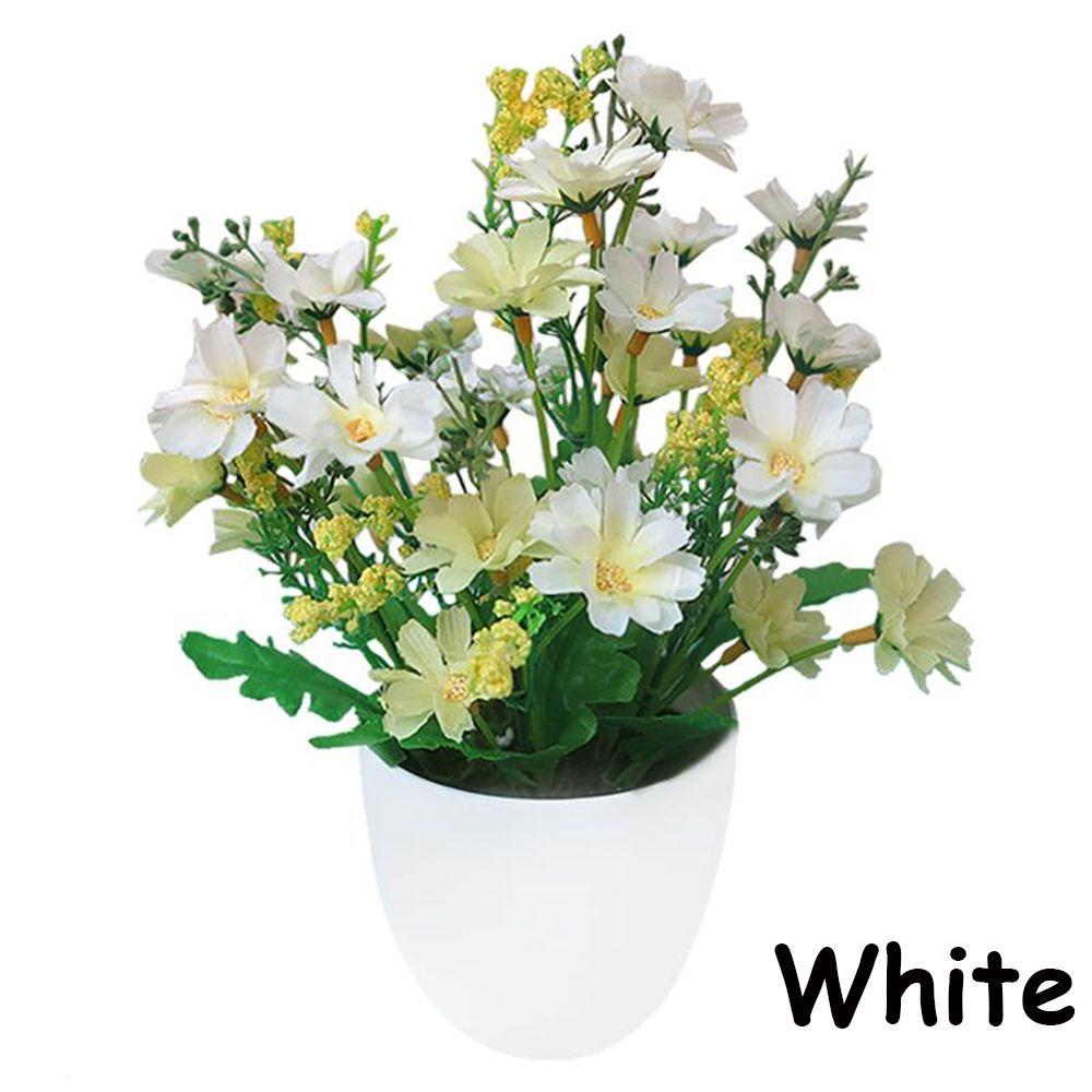 Домашний декор Праздничные принадлежности Искусственные растения Шелковые хризантемы Имитация бонсай Цветы в горшках