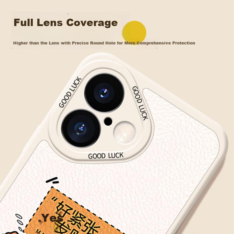 Smorss Xiaoxin Fortune iPhone 17 Case Full Coverage Lens Painted Ultra-Thin Luxury Silicone Shockproof Soft Cover