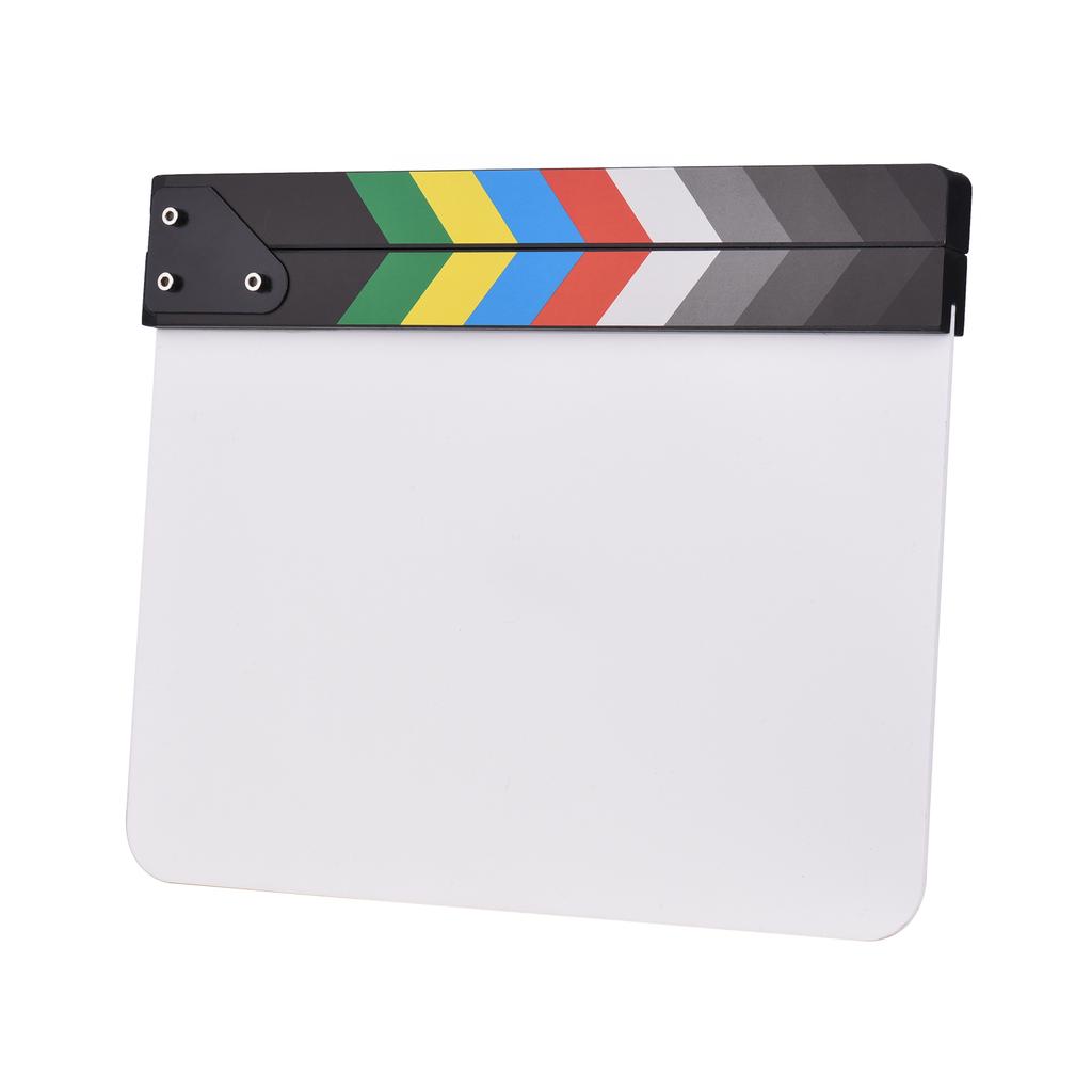 30 * 24cm/ 12 * 9in Acrylic Film Clapboard Movie Directors Clapper Board Slate Cut Action Scene