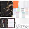 A5 Marble With 45 Sheet Inner Line PU Leather DIY Binder Notebook Cover Diary Agenda Planner Paper Cover School Stationery