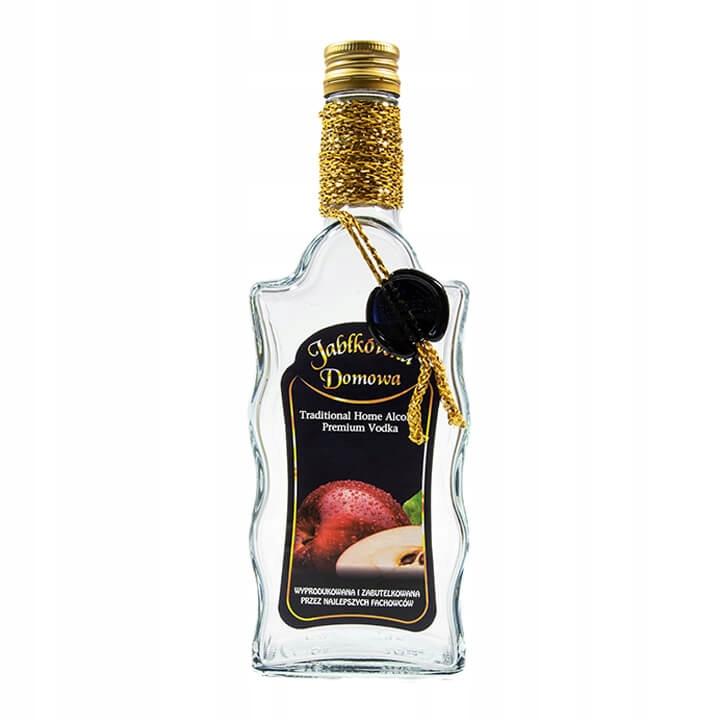 Bottle decorated with a wave 500ml HOMEMADE APPLE VODKA