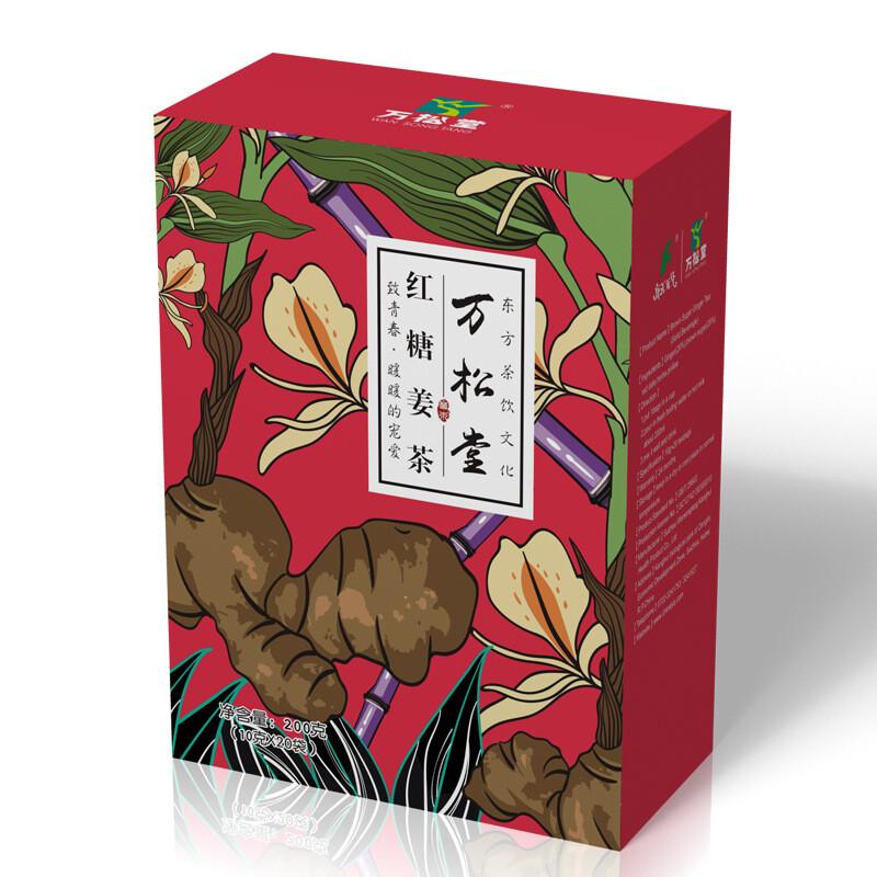 Премиальная упаковка чая с имбирем и коричневым сахаром