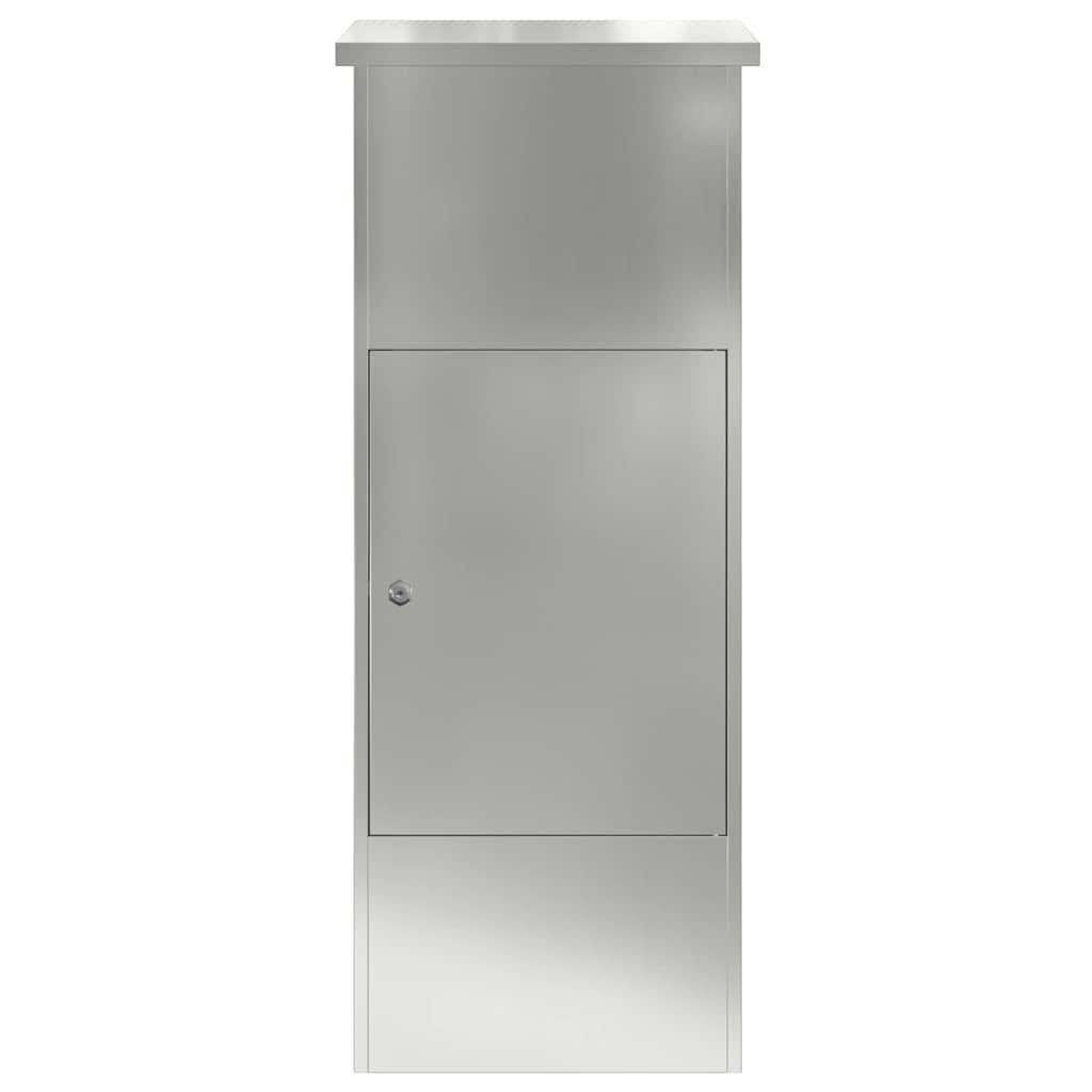 Parcel Drop Box Black 44.5 x 29 x 110.5 cm Galvanized Steel