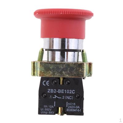 XB2-BS542 RED Грибовидная NC Аварийная остановка с фиксацией Поворотная самоблокирующаяся кнопка