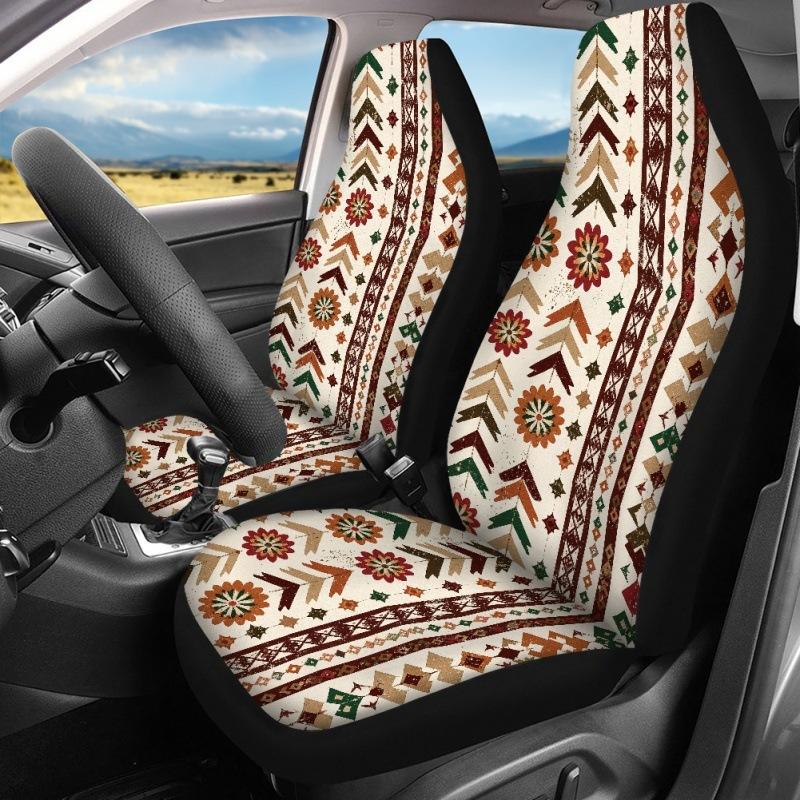 Car Supplies Navajo Tribe Wind Anti-Fouling Car Seat Cover Protective Cover Universal In All Seasons