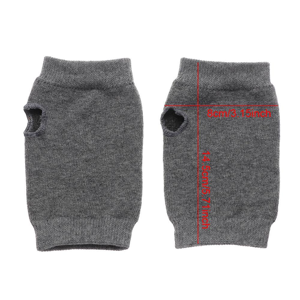 Women Half Finger Gloves Stretchy Hand Wrist Arm Wamer Crochet Knitting Faux Wool Mittens Fingerless Winter Warm Cycling Gloves