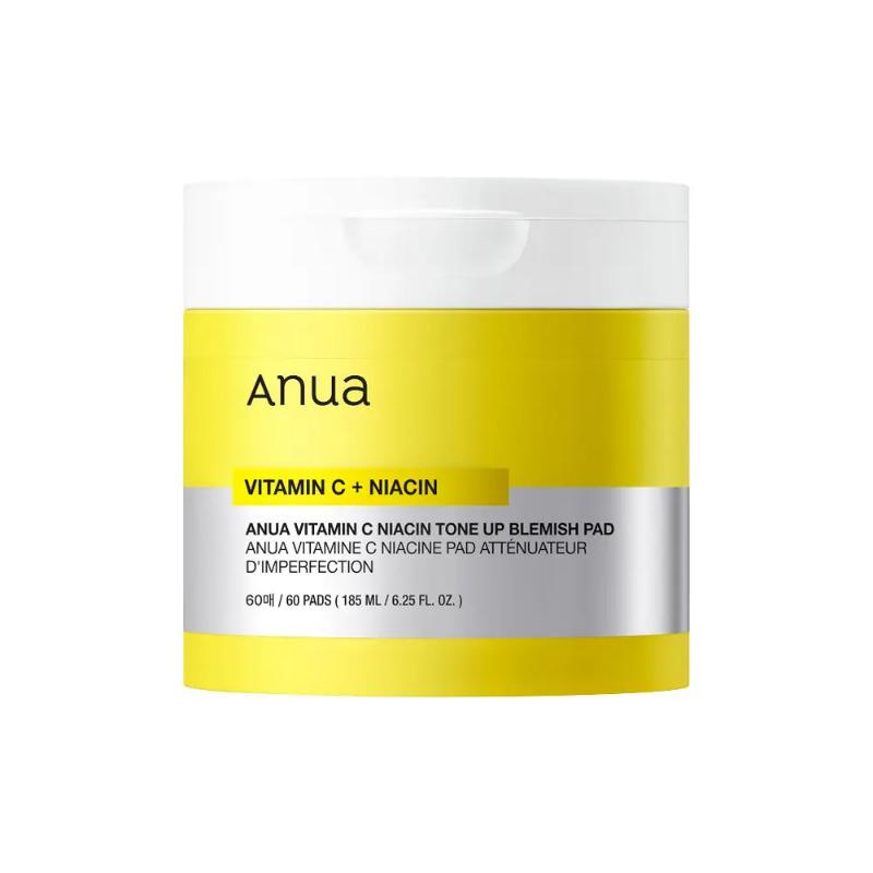 Anua Vitamin C Niacinamide Tone-Up Spot Pad 60Pads 185mL – Brightening & Exfoliating Care