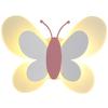 Nordic Creative Butterfly LED Wall Light for Children's Room - Modern Bedroom Bedside or Background Lighting