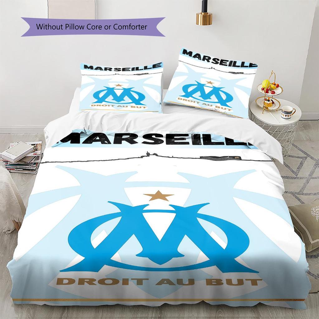 les phocéens logo Bedding Quilt Set Quilt Cover Pillowcase Home Decoration Birthday Gift (1 * duvet cover + 2 * pillowcase, without core)