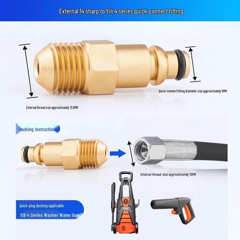 Adjustable High-Pressure Car Washer Water Gun Nozzle