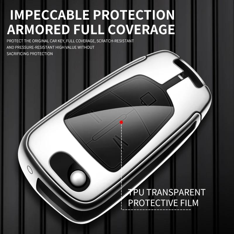 Car Key Chain Metal Key Shell Car TPU Zinc Alloy Key Case Bag For Opel OPCline ASTRA CORSA INSIGNIA MOKKA VECTRA GTC Tigra