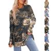 Womens Oversized Sweatshirt Graphic Sweater Long Sleeve Drop Shoulder Round Shirt Tops Vintage Clothes