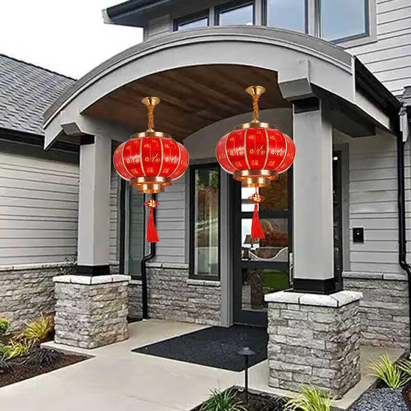 Jun Ding Ying 2025 Outdoor Waterproof Copper Garden Hanging Lantern