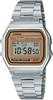 Casio Цифровые часы Серия Vintage Металлический ремешок Унисекс Коричневый Золотой Зарубежная модель A158WEA-9