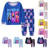Children's Fashion Suit Skirt Round Neck Long Sleeve Top Pants