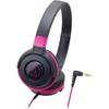 Audio Technica Ath S100 Bpk Наушники Проводные Уличные Мониторные Портативные Наушники-вкладыши Черный Розовый Черный Розовый Без Микрофона Пульт Дистанционного Управления