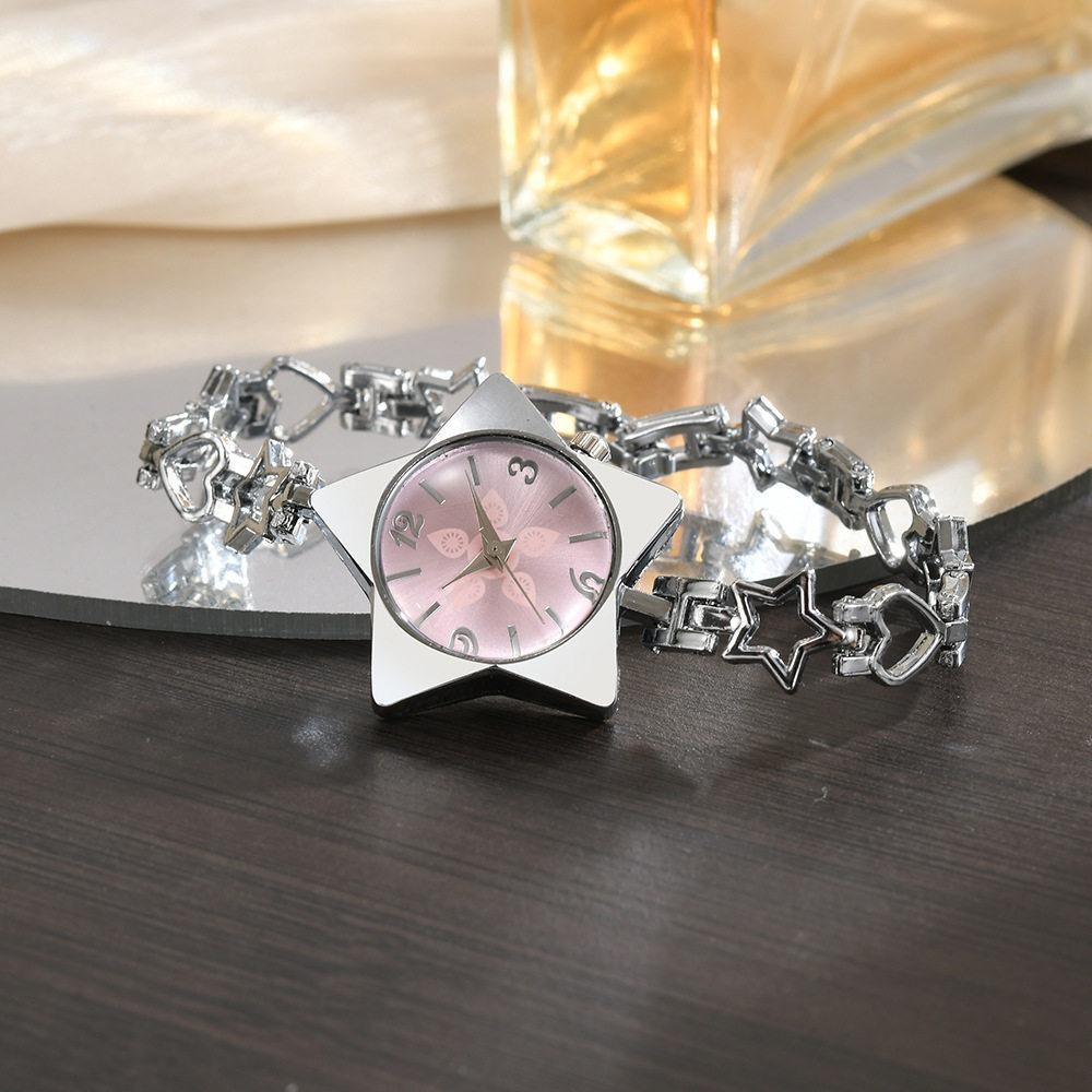Zinc Zinc Zinc Alloy Star Watch Y2k Charm Chain Watches Luxury Star Shape Bracelet Decoration