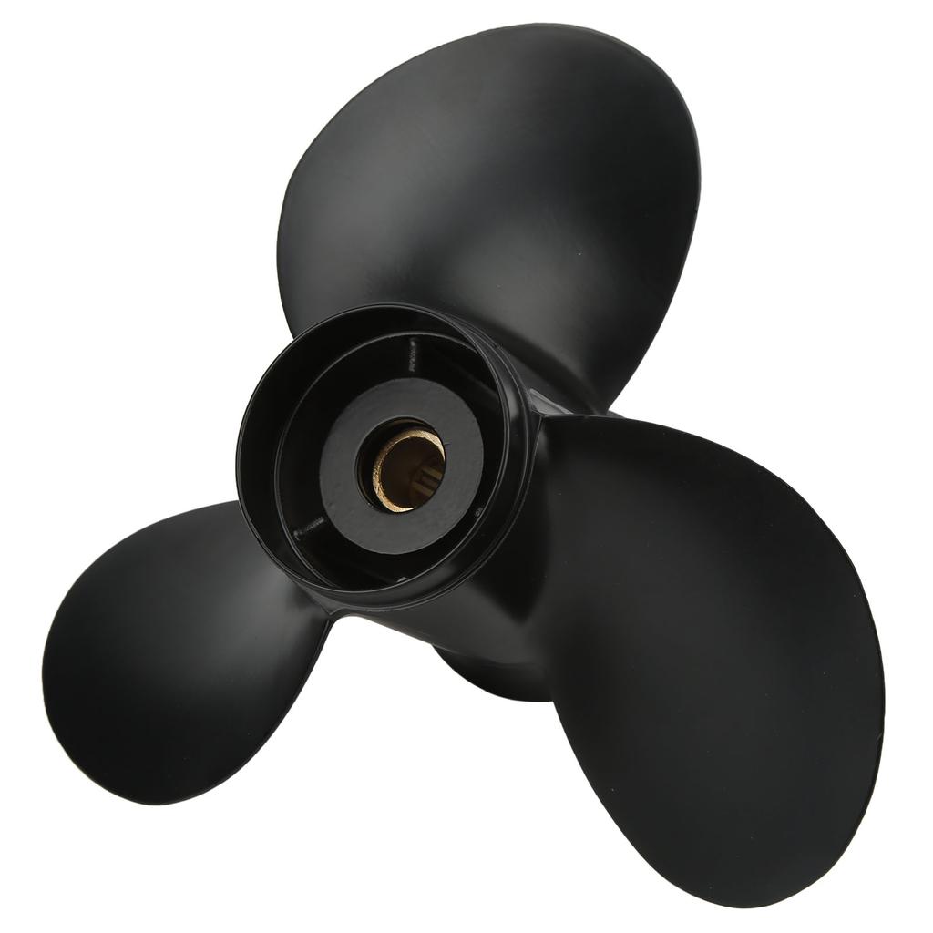 3-лопастной морской пропеллер из алюминиевого сплава 58100‑89L50‑019 Высокопрочный 10 шлицевых зубьев Замена для подвесных моторов