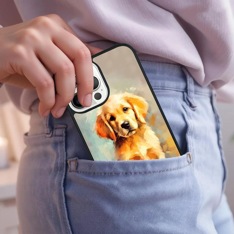 Golden Retriever Friend Phone Case For iPhone 17 Air 15 16e 14 13 Pro Max Coque 12 11 Pro Max PLUS cover