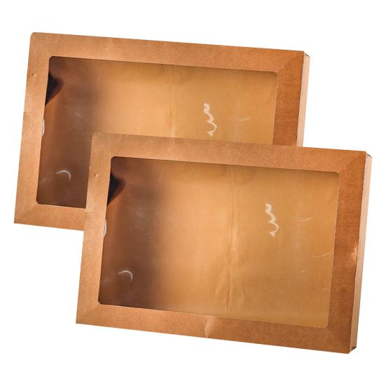 2 шт. безопасные коробки для бенто с ручкой для переноски, полезная гофрированная бумага для хранения продуктов питания