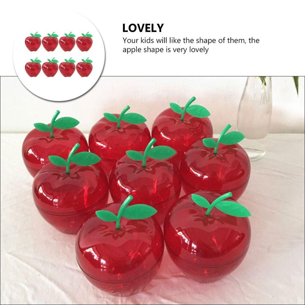 6 Pcs Red Chocolate Candy Box Small Plastic -shape Boxes Holiday Candy Boxes Christmas Decoration