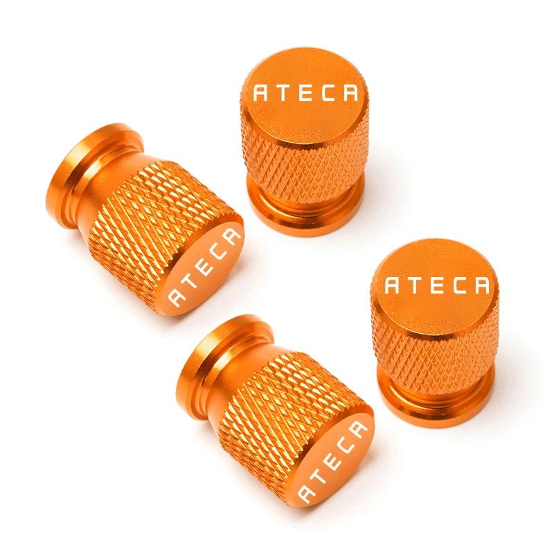 cwbn1 Car Wheel Tire Valve Caps Tyre Stem Covers Airdust Waterproof For Seat Ateca Accessories