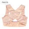 Adjustable Back Posture Corrector Push Up Lift Bra Shoulder Support Correction Belt Flesh XL