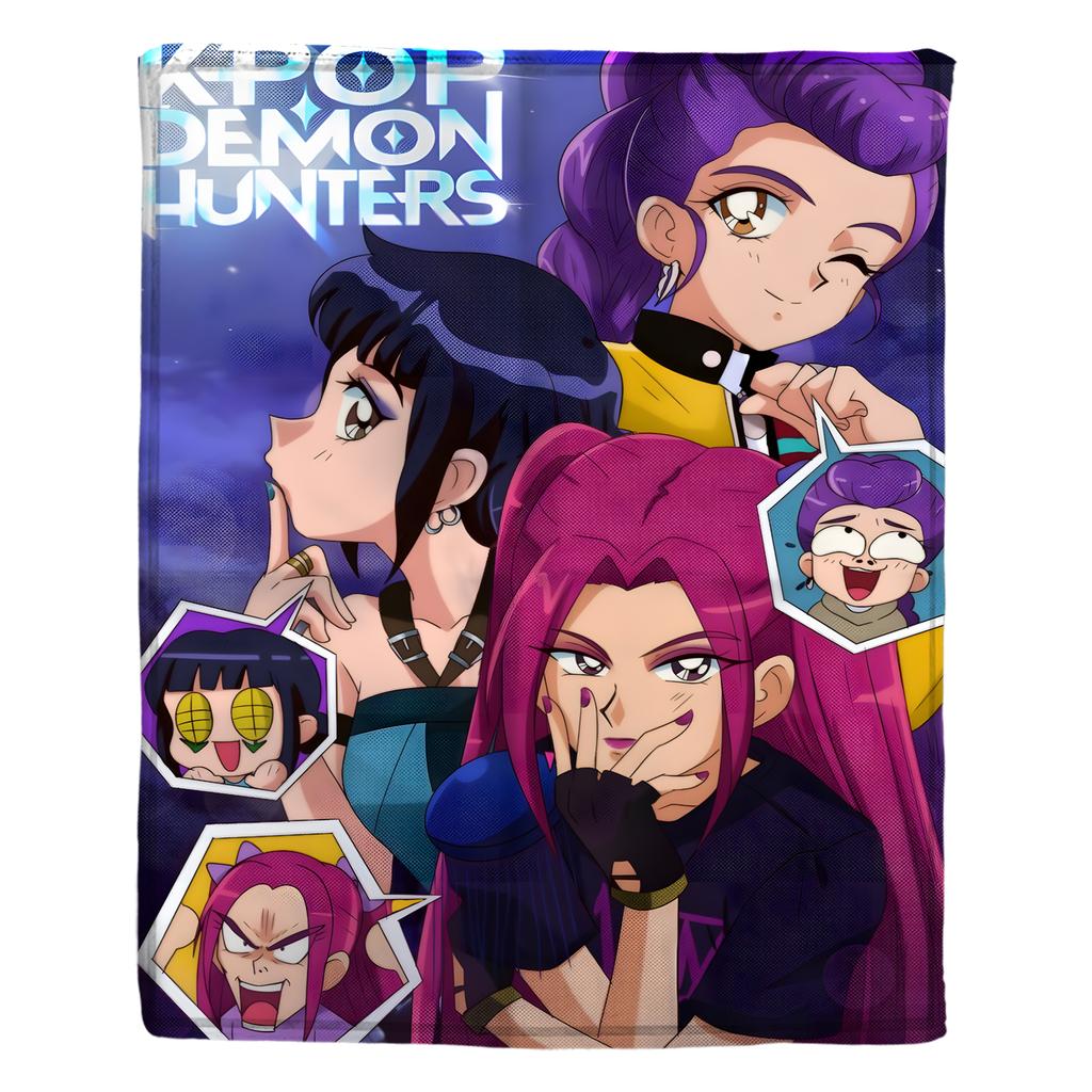 Flannel Digital Printed Blanket Conditioning Blanket Sofa Blanket Girl Gift