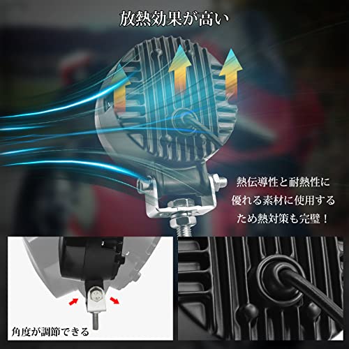 Ygmylandbb Мотоциклетные светодиодные противотуманные фары, Кольцо кальмара, Мотоциклетные фары, Дневные ходовые огни, Прожекторы, Светодиодные рабочие фары, Вспомогательные фары, Он